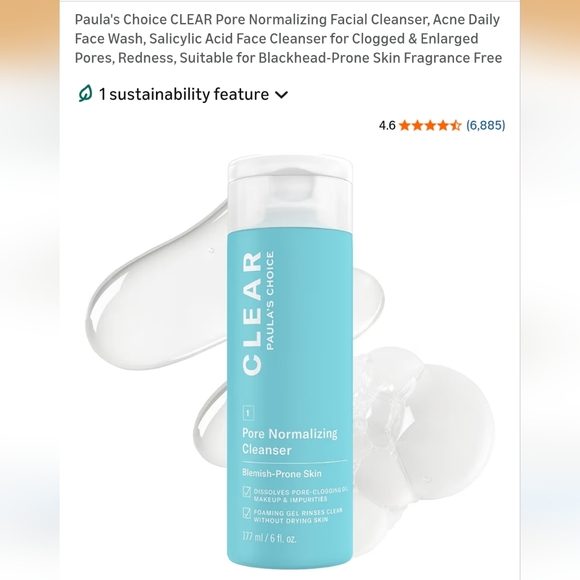 Paula's Choice Clear Pore Normalizing Cleanser - Teal - Picture 3 of 3